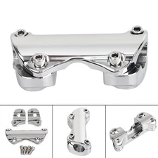 Chrome 1'' Handlebar Risers Top Clamp For Harley Street Tri Glide Ultra Limited