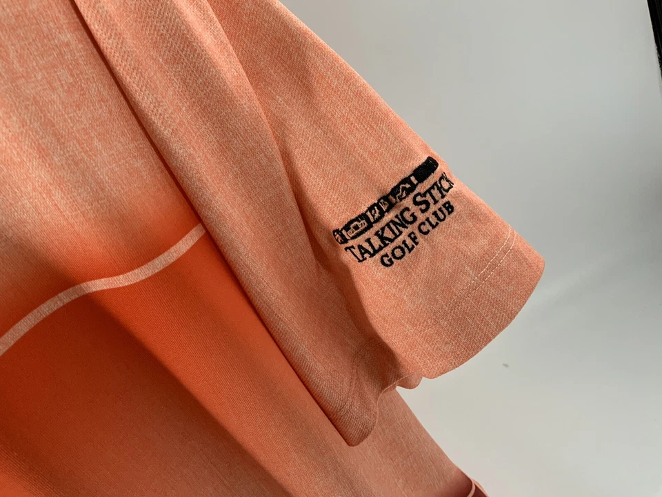 Nike Golf Dri-Fit Polo Para Hombre XL Naranja Poli Lycra Palo Parlante YGI A3-115 Foto 4 de 4