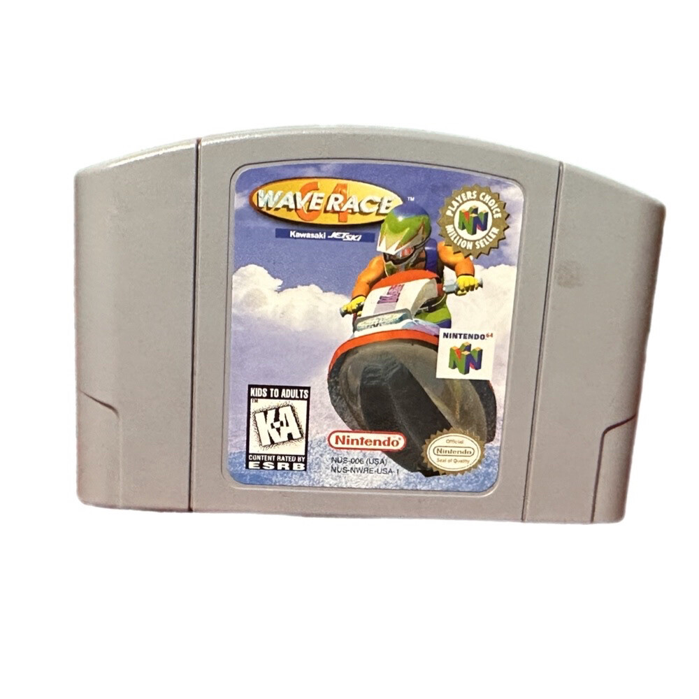 Wave Race Nintendo 64 N64 game Players Choice Kawasaki Jet Ski