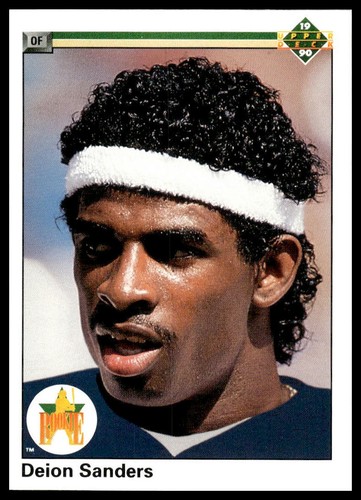 1990 Upper Deck #13 Deion Sanders New York Yankees - Picture 1 of 2
