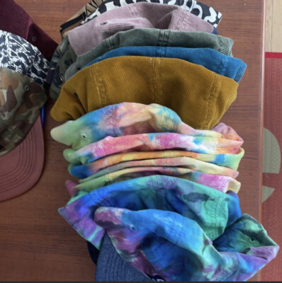 未使用 Supreme Tie Dye Camp Cap ネイビー 13ss Supreme Tie Dye Camp Hat S/S 2013 / support the boys and