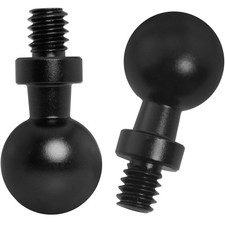 15mm Ball Head To 1/4 Inch Screw Aluminum Alloy Tripod Mount Adapter 2 PCS