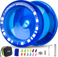 Crystal Yoyo K3 Aurora-p, Responsive Yo-yo for Kids 8-12, Pro Finger Spin Trick