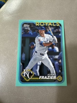 2024 Topps Update US215 Adam Frazier AQUA SP Fanatics. KC Royals