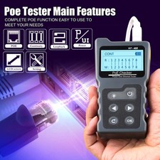 NF-488 PoE Tester Inline Power Over Ethernet Voltage Current RJ45 Cable Test USA