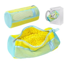 Shoe Washing Machine Bag, 2PCS Reusable Shoe Bag for Washing Machine, 360° De...