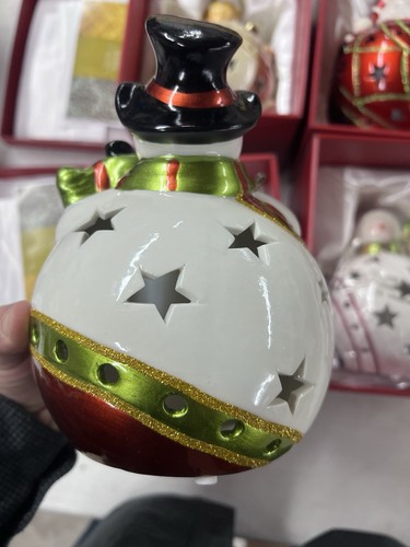 4 QVC Home Reflections Luminary Flameless Candles ANGEL, SNOWMAN x2 Santa In Box - Picture 6 of 19