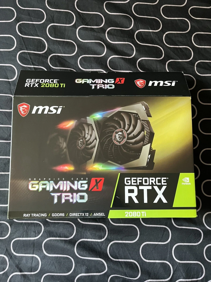 MSI GeForce RTX 2080 Ti GAMING X TRIO Computer Graphics & Video