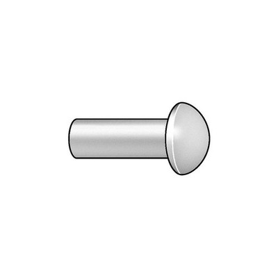 GRAINGER APPROVED 351216U.1 Solid Rivet,1 in L,Dome,PK20 6KU22