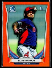 2014 Bowman Chrome #BCP83 Elvis Araujo Prospects Orange Refractors #/25