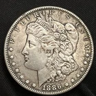 1886 P Morgan Silver Dollar AU US Mint $1 B16