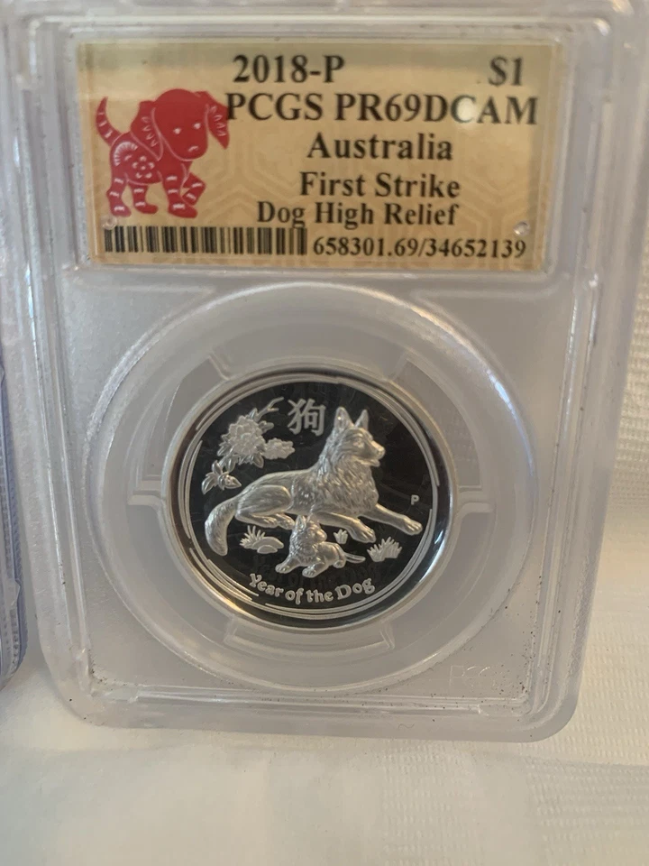 2018Silver Coins NGC and PCGS Ms 69 Silver 999 Coins China Panda And Australia - Image 4 of 4
