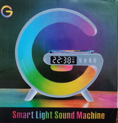Smart Light Sound Machine Wecker, dimmbare RGB-Akzentbeleuchtung, Wireless