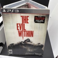 The Evil Within PS3 PlayStation 3 + Lenticular Slip Cover Open Box