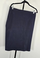 Sag Harbor Navy Blue Pull On Stretch Skirt - SZ Medium