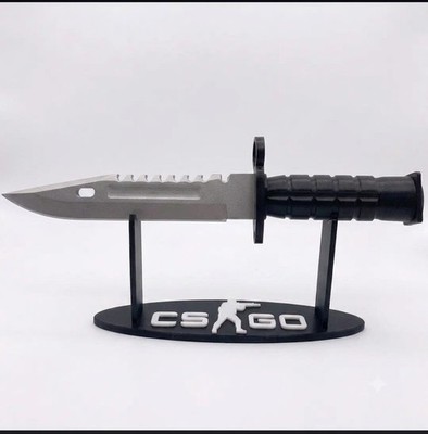 M9 Bayonet Knife W/ CSGO Stand 1:1 Prop Cosplay