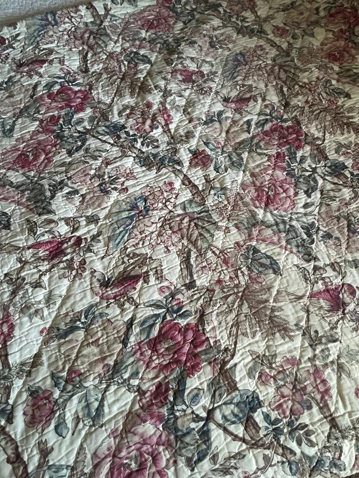 Cobertor Acolchado French Country Floral Palampore Bird Nobel Excellence Macys Kg Foto 3 de 4