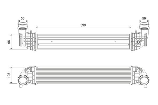 Valeo LadeluftküHler 818690 Aluminium FüR Opel Astra B16 Sports Tourer Biturbo-image