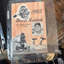 1965 Milwaukee Braves Yearbook and Press, Radio, TV Guide