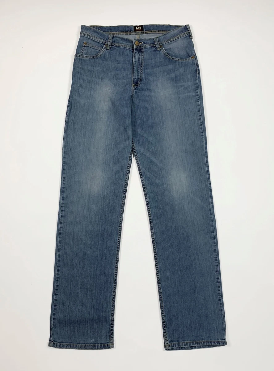 DICKIES Jeans Da Uomo Blu Regolari Dritti Stone Wash W38 L34