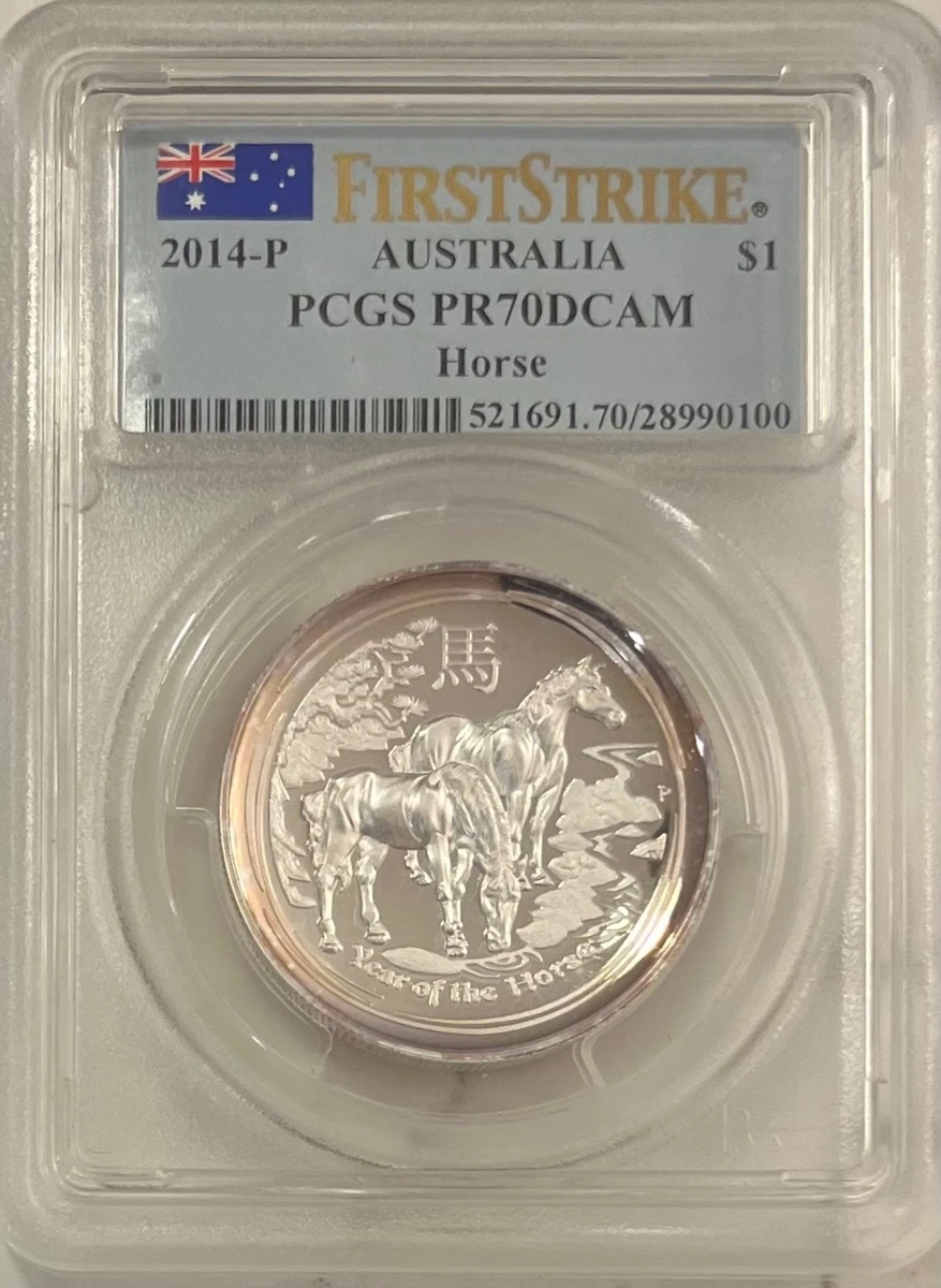 Perth Mint Year of the Horse2014 銀貨 4枚 Perth Mint Year of the