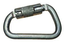 Skylotec Steel D TRI H-132 Yellow Steel Carabiner