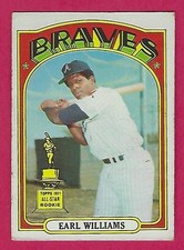 1972 Topps Earl Williams # 380 Atlanta Braves - scratches