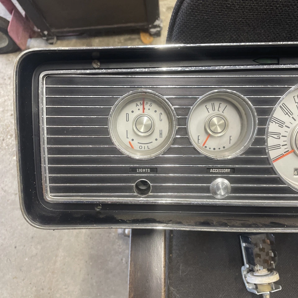 Painel medidor Mercury Monterey fabricante de equipamento original 1965-1966 com painel - Imagem 3 de 4