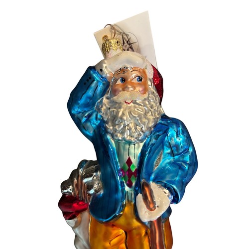 Christopher Radko North Pole Club Golfing Santa Christmas Ornament, EUC - Picture 2 of 5