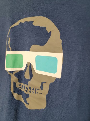 Cherokee Tee Shirt Skeleton Skull 3D Glasses Sleepwear Flame Resistant Large - Picture 2 of 5
