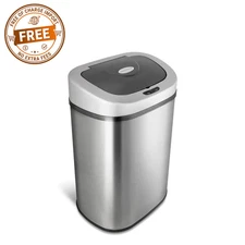 NINESTARS 21.1-gallon Motion Sensor Stainless Steel Trash can DZT-80-4 FREE SHIP