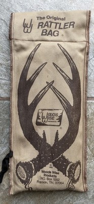 Woods Wise Original Rattler Bag 2000 Vintage deer Buck Hunting Call S44
