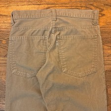 Vintage Mens 1983 Levis 519 Corduroy Pants Made in USA Tan Straight Leg 28x28