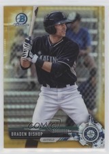 2017 Bowman Chrome Prospects Gold Refractor 46/50 Braden Bishop #BCP211 08jk