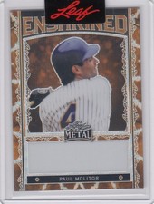 2023 Paul Molitor Leaf Metal Enshrined PRE PRODUCTION PROOF 1/1 - Twins Brewers
