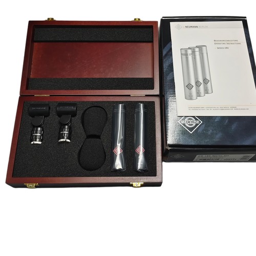 Neumann KM184 MT Stereo Set in Matte Black Small Diaphragm Condenser Microphones