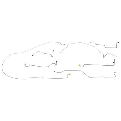 Fits 1978 1979 Dodge Little Red Express D150 Complete Brake Line Kit Tubes Steel