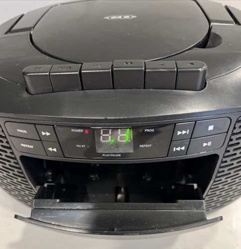 Jensen CD-550 Mini Boombox CD-Radio-Cassette-Aux In-W/Cord-Tested, Works - Picture 2 of 11