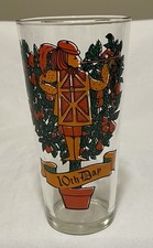 Indiana Glass Twelve Days Of Christmas Glass Tumbler 16oz DAY 10 VINTAGE EUC