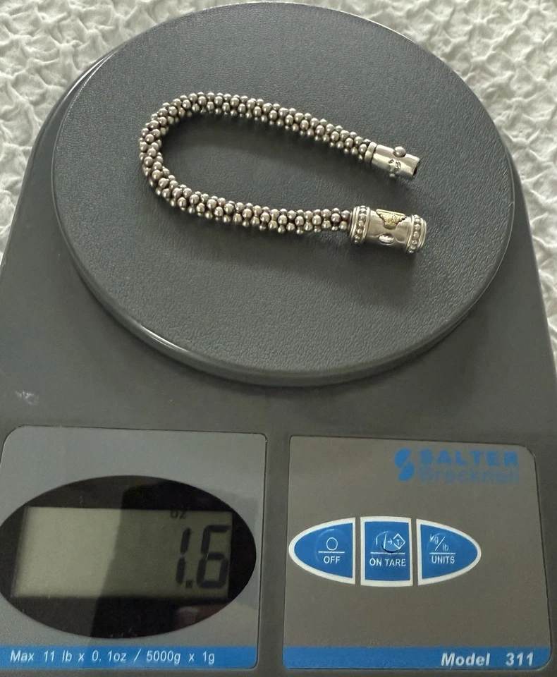 Lagos Caviar Thick Bead Bracelet 925 Sterling 7.5 “ - Image 2 of 4