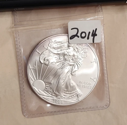 2014 American Silver Eagle  Coin 1 oz  Uncirculated 1 Ounce ASE  .999 silver
