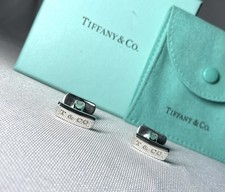 Autentici [Bellissimi] Gemelli con incisione Tiffany T & CO 1837 in argento...