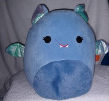 Squishmallows Este the Blue Bat with Fuzzy Tummy 10" NWT