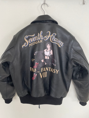 New FFVII Remake x Avirex A-2 Leather Jacket Size38 Tifa Seventh New FFVII Remake x Avirex A-2 Leather Jacket Size38 Tifa Seventh