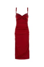 DOLCE&GABBANA Red Satin Dress New & Authentic