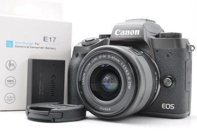 Near Mint Canon EOS M5 EF-M 15-45mm f/3.5-6.3 IS STM EF-M Mount From Japan
