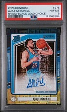 Ajay Mitchell 2024 Donruss Rated Rookie Black Gold Choice Auto /8 ⭐️RC⭐️1/8⭐️🔥