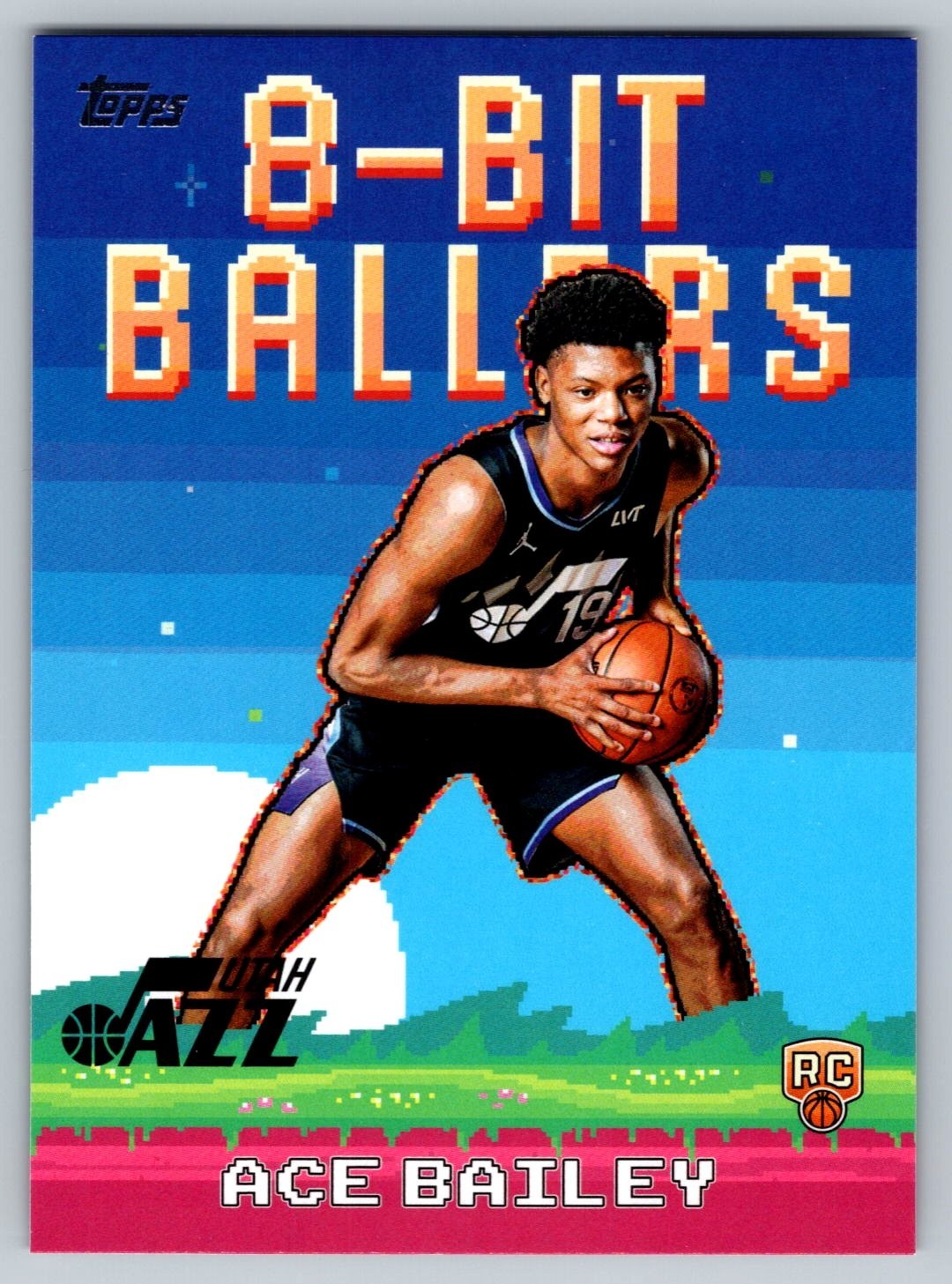 2025-26 Topps 8-Bit Ballers #8B-35 Ace Bailey RC Utah Jazz
