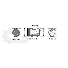 AVA QUALITY COOLING Kompressor Klimaanlage für Ford Mondeo II Turnier BNP