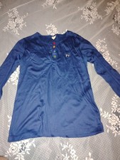 Vintage Women's Blue Long Sleeve Hang Ten Shirt
